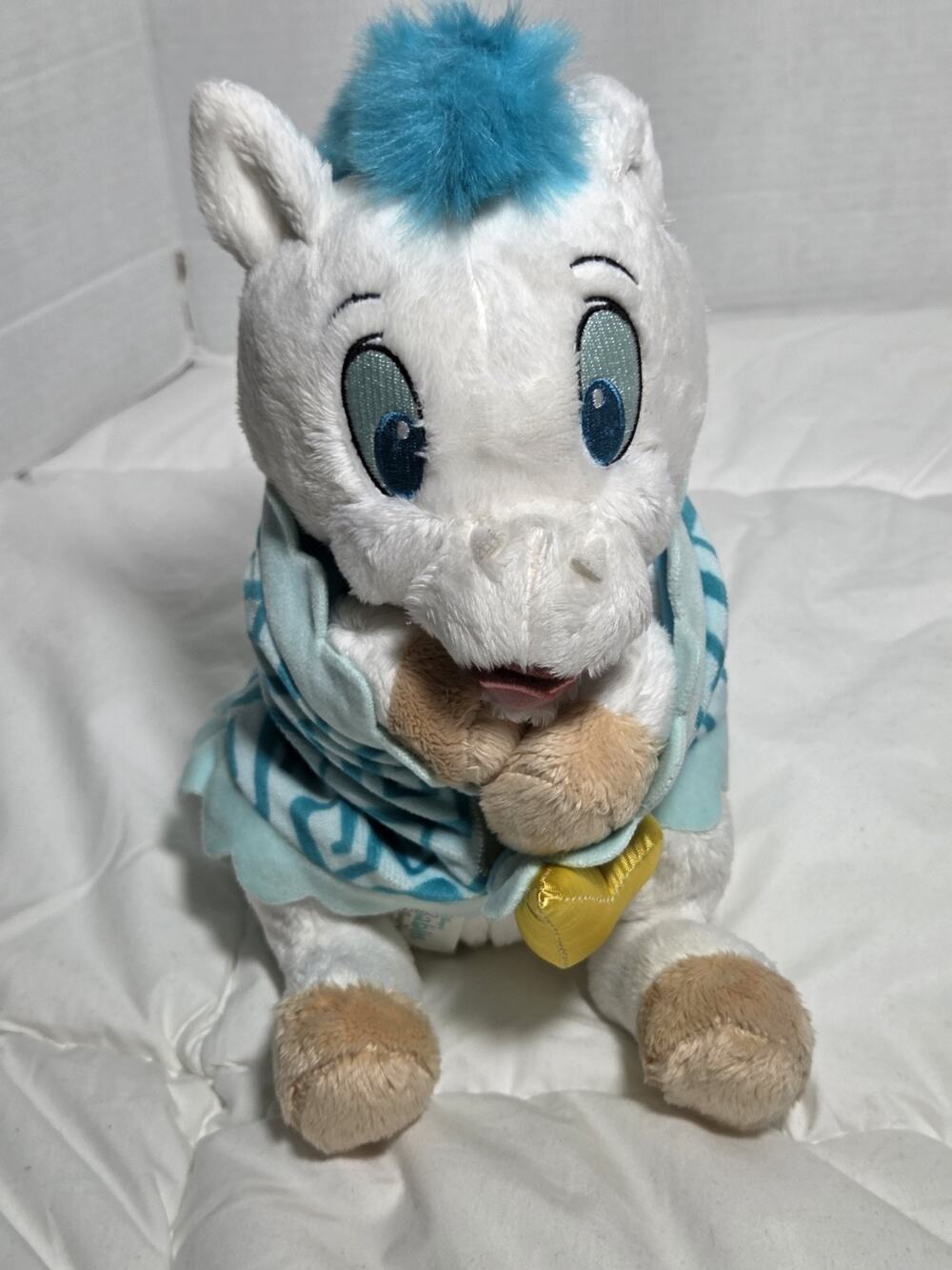 Disney Babies Hercules Baby Pegasus 11" Plush Blanket Pouch Stuffy Retired 90's